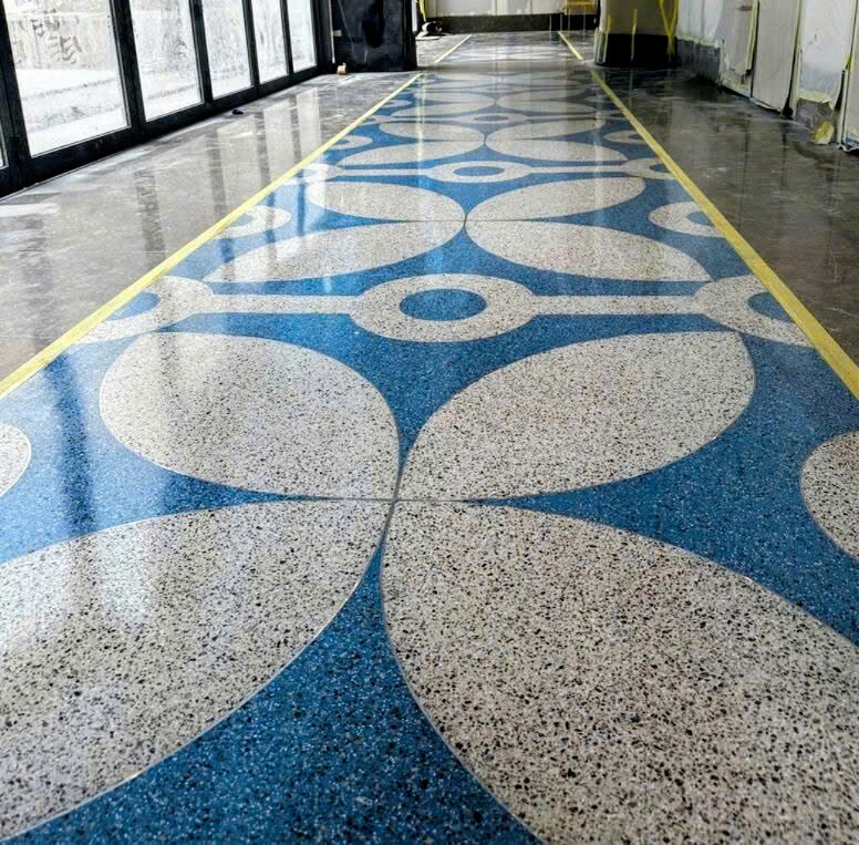 Sàn bê tông mài trang trí hoàn thiện